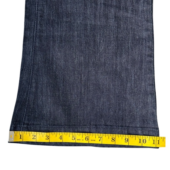 Old Navy Y2K Preppy Bootcut Dark Wash Jeans Sz 2 Low Rise - Picture 6 of 8